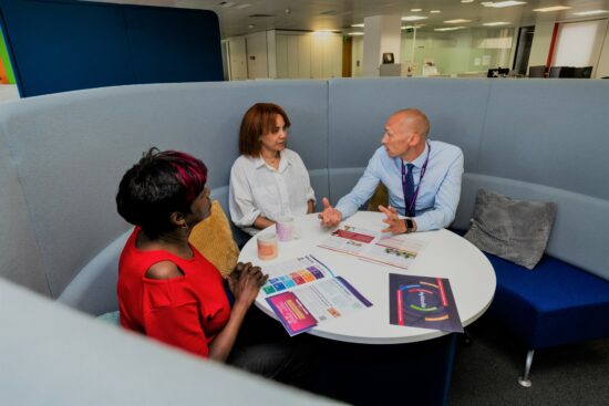 Wandle officer and residents